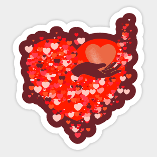 Hand Love Sticker